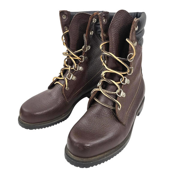 Vintage Women's Red Wing Irish Setter Hunting Boots Size 7.5M Lace Up Leather